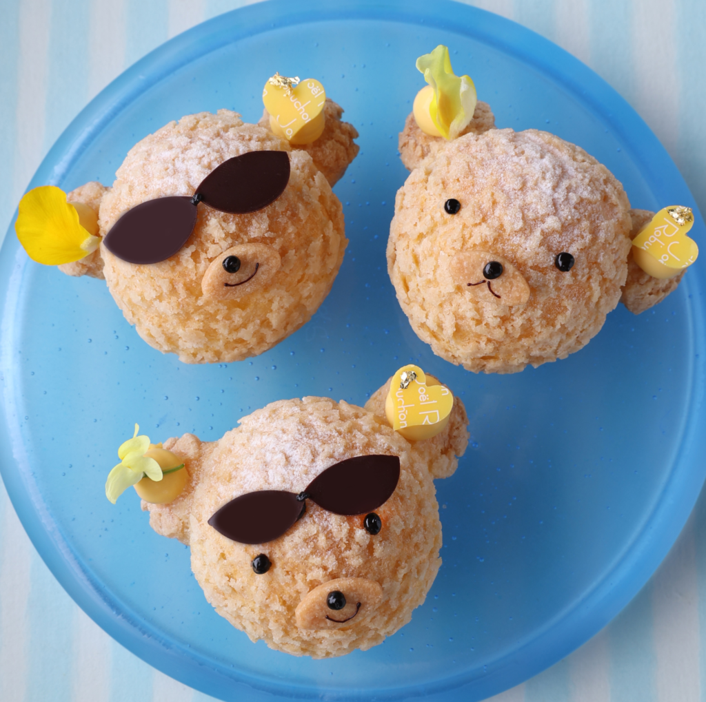 <夏の新作スイーツ>夏のクマさんシュー&チョコミント